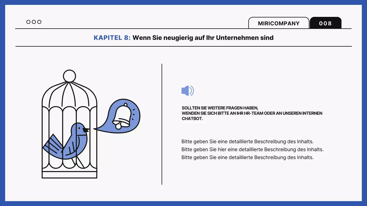 Blue Modern Workplace Schulungsleitfaden