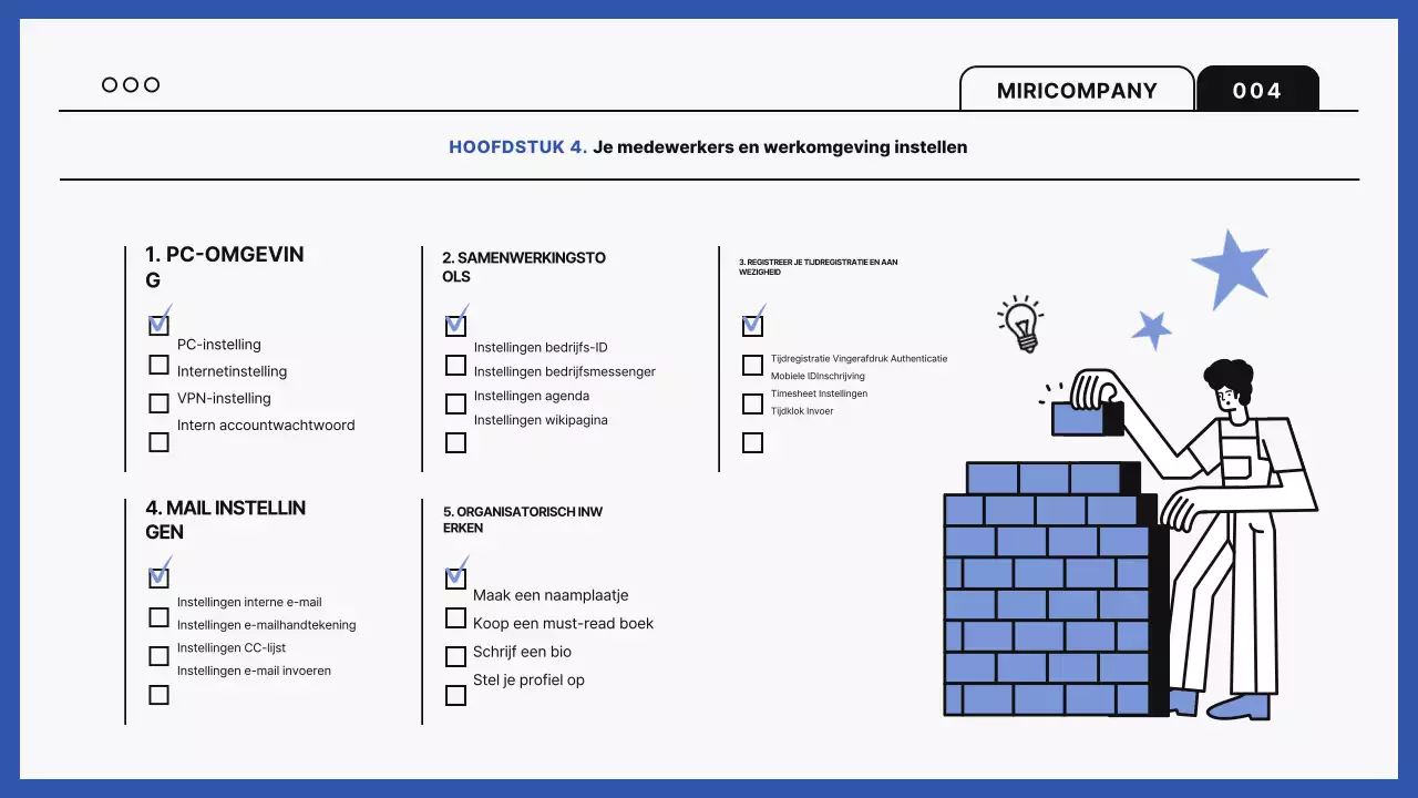 Blauwe trainingsgids voor moderne werkplekken