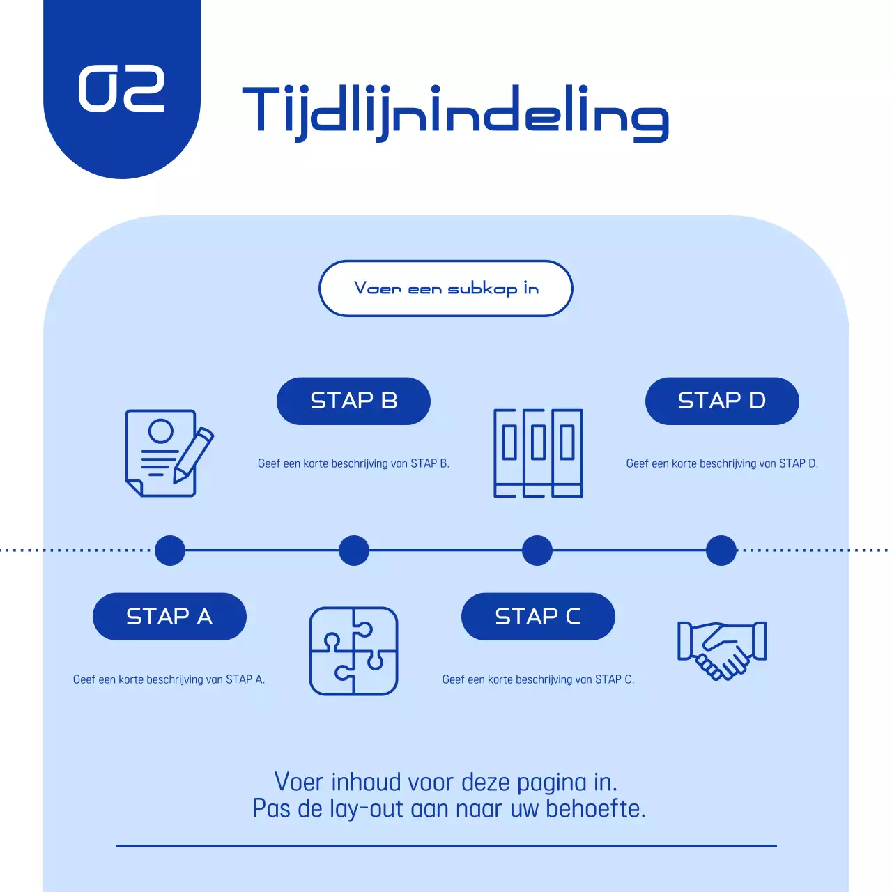 Blauw Modern Zakendocumentatie