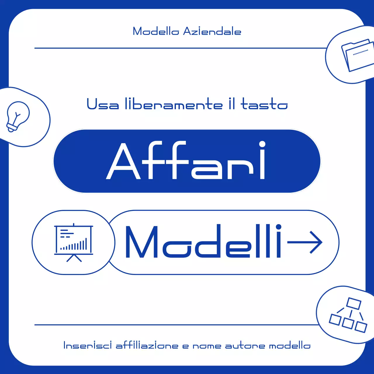 Documentazione aziendale moderna blu