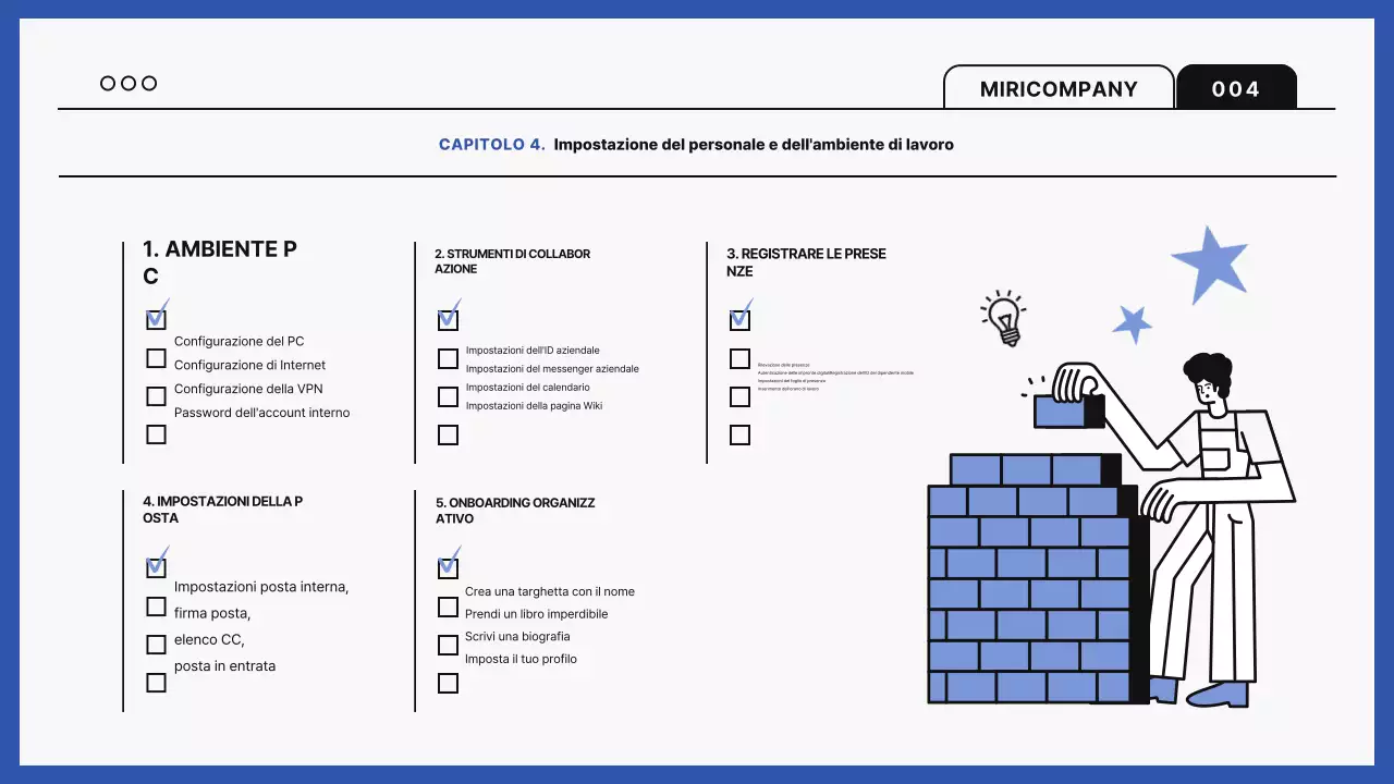 Guida alla formazione sul luogo di lavoro moderno blu