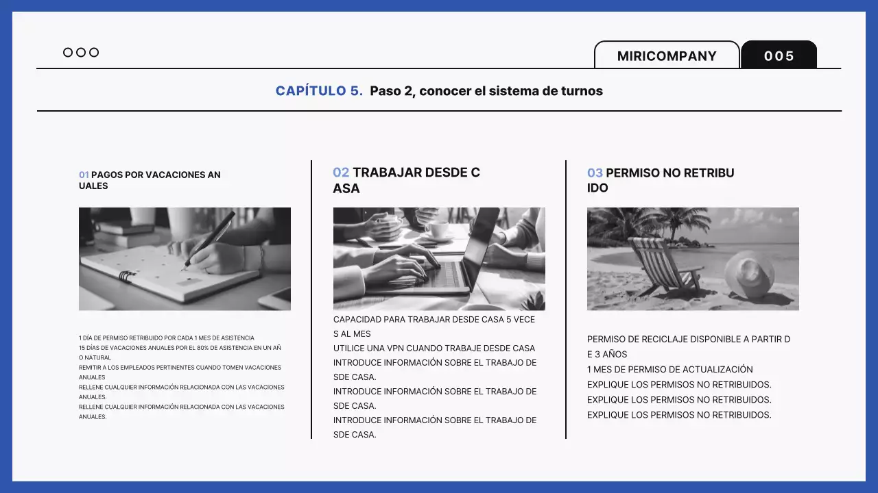 Guía de formación Blue Modern Workplace