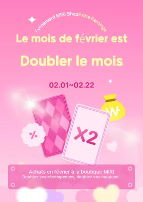 Événement promotionnel rose et cosy