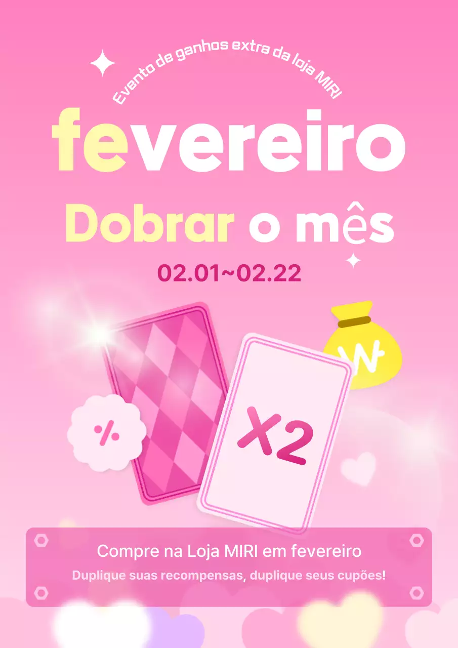 Evento promocional cor-de-rosa e acolhedor
