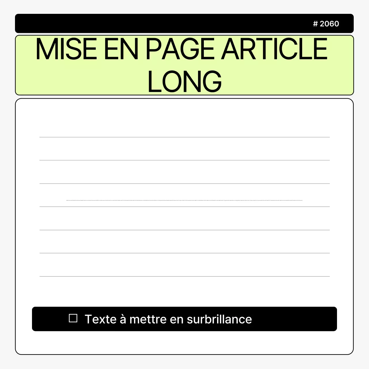 Promouvoir une marque simple en gris et chartreuse