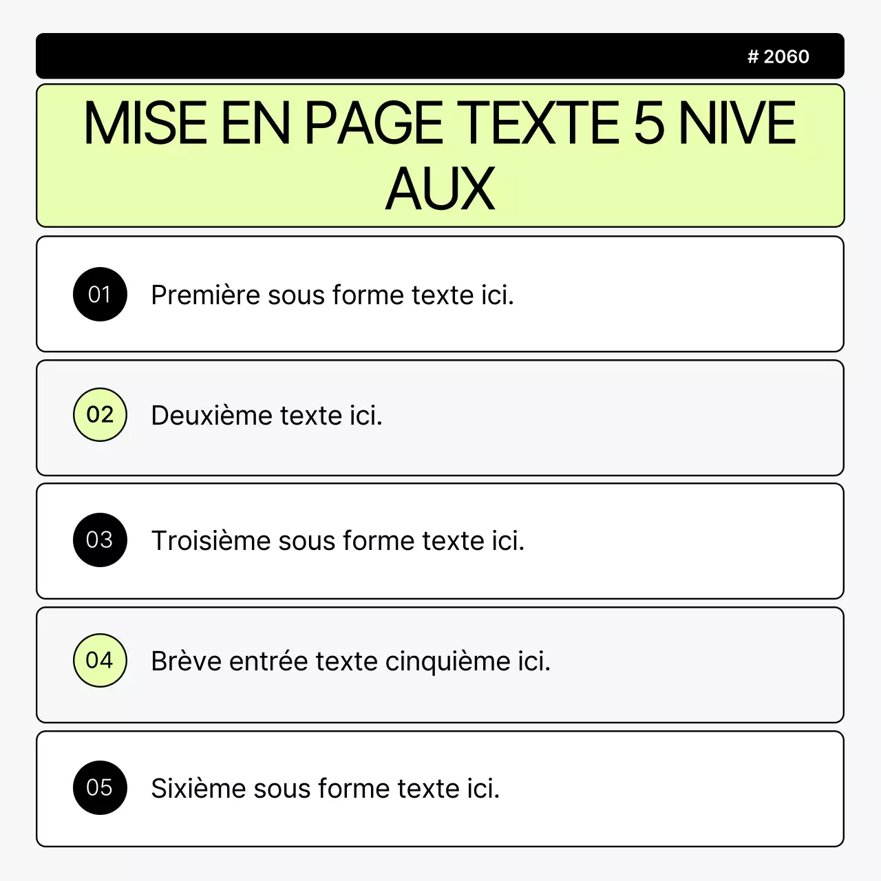Promouvoir une marque simple en gris et chartreuse