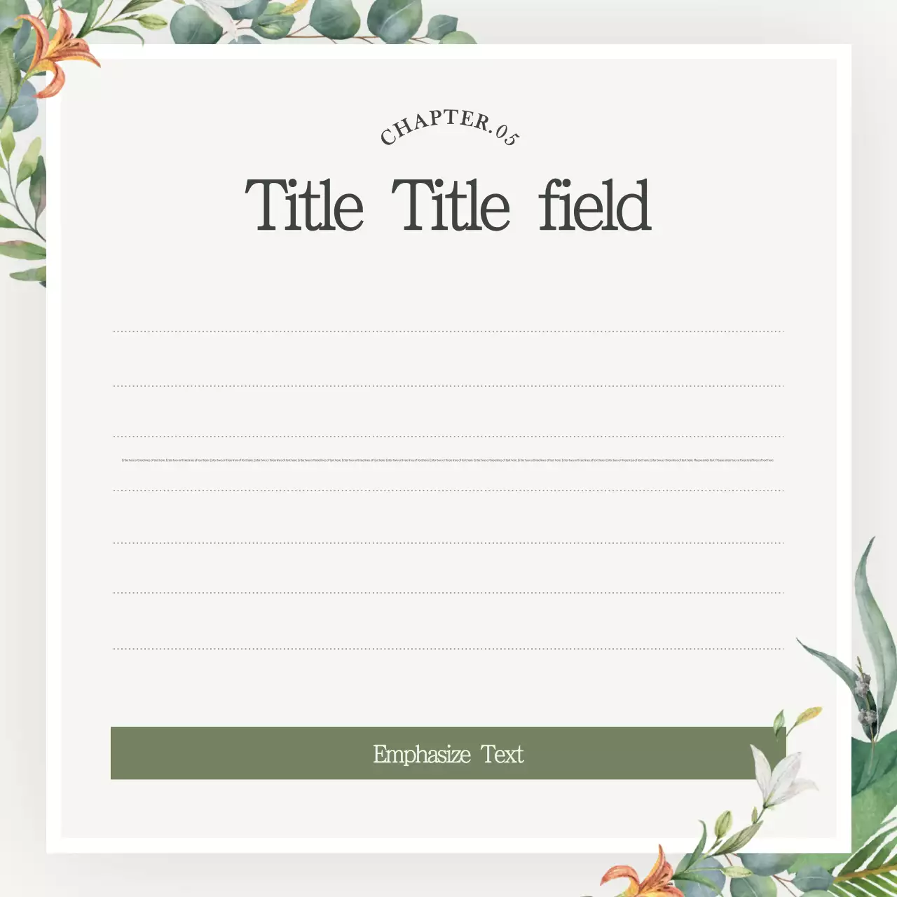 Green Botanical Marketing Plan Instagram Carousel