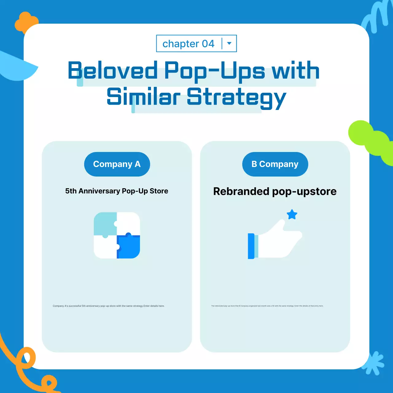 Apresentação de marketing da Blue Trendy Instagram Carousel