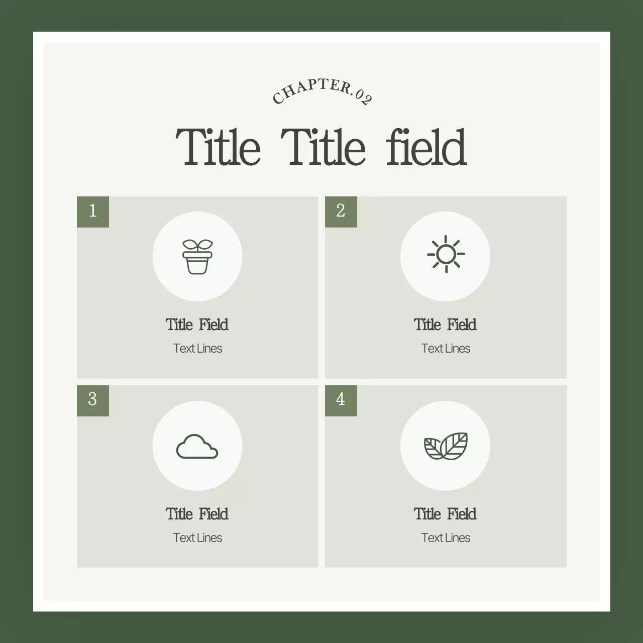 Green Botanical Marketing Plan Instagram Carousel