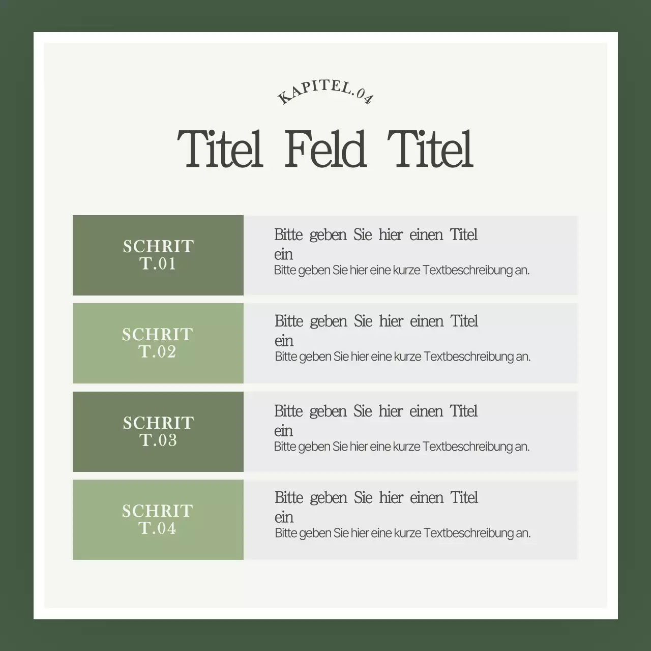 Bewerben Sie Ihre Marke mit einer einfachen grünen Farbe