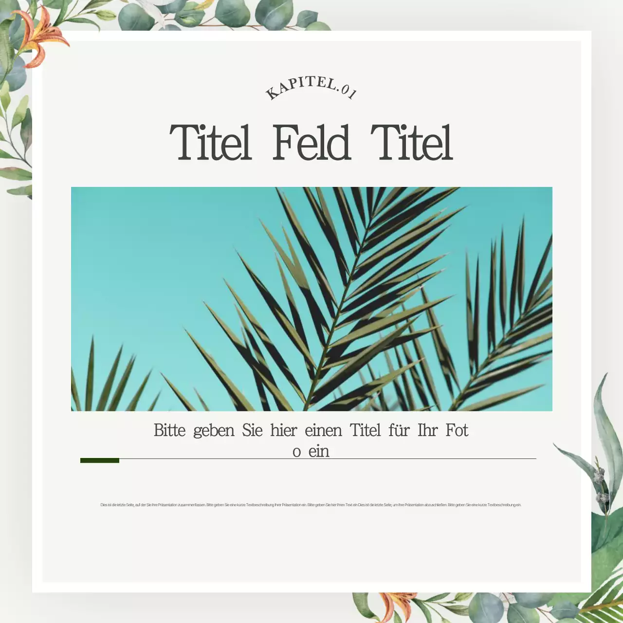 Bewerben Sie Ihre Marke mit einer einfachen grünen Farbe