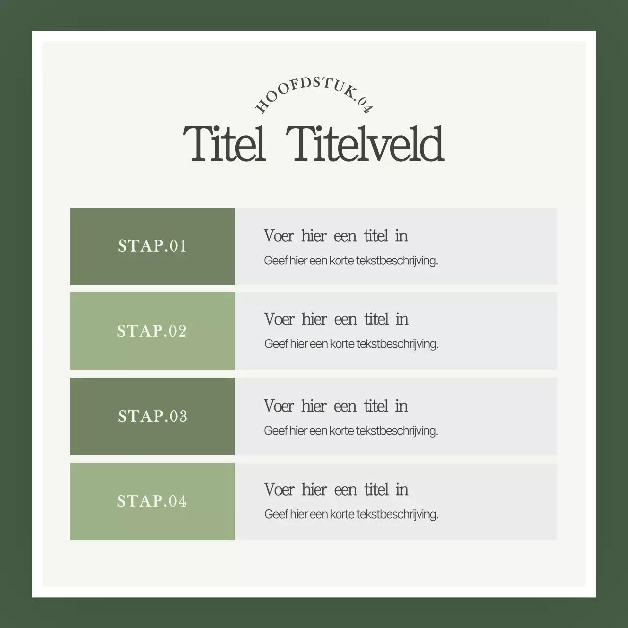 Promoot je merk met een eenvoudige groene kleur