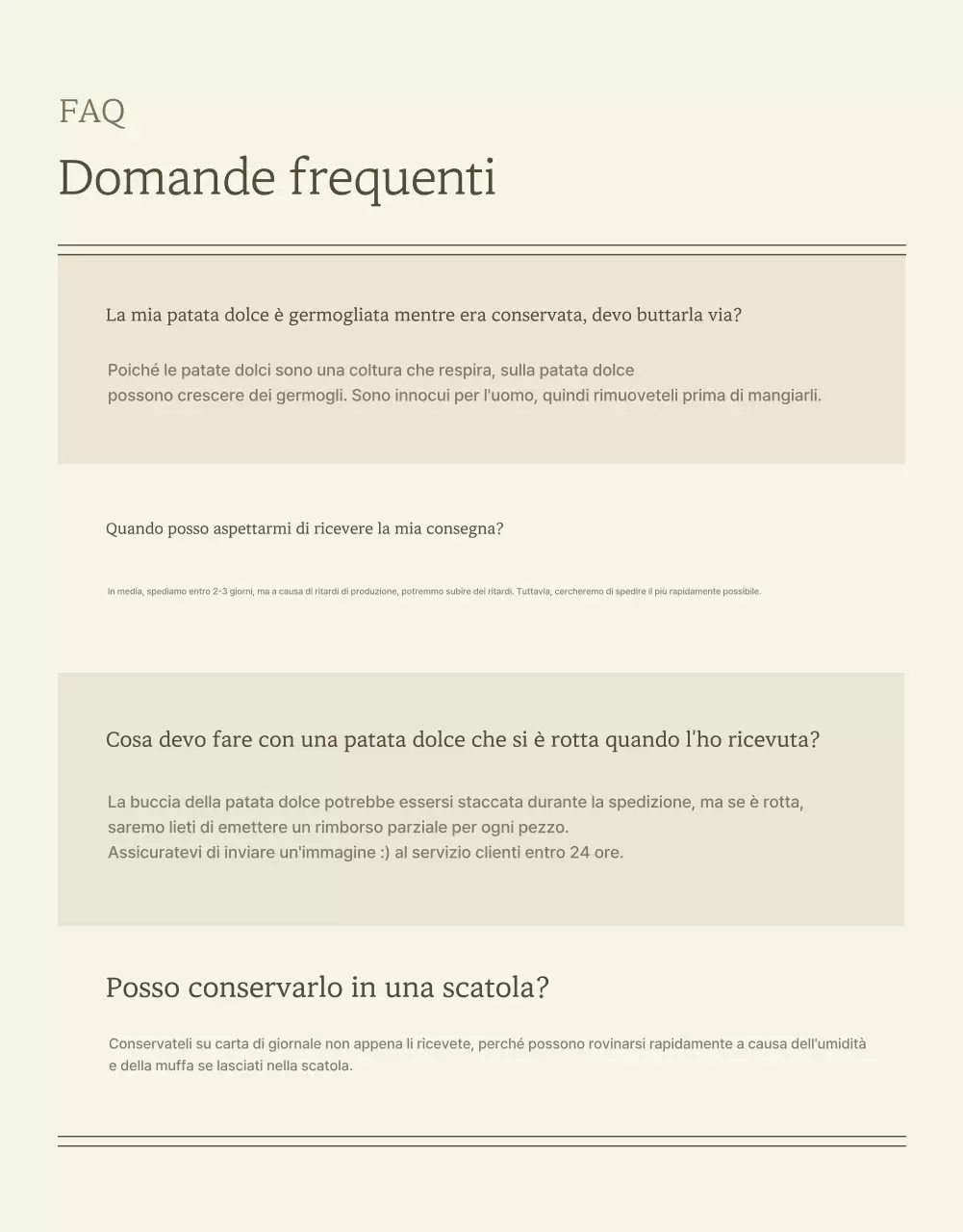 Avorio Cachi Neat Patate dolci Promozioni