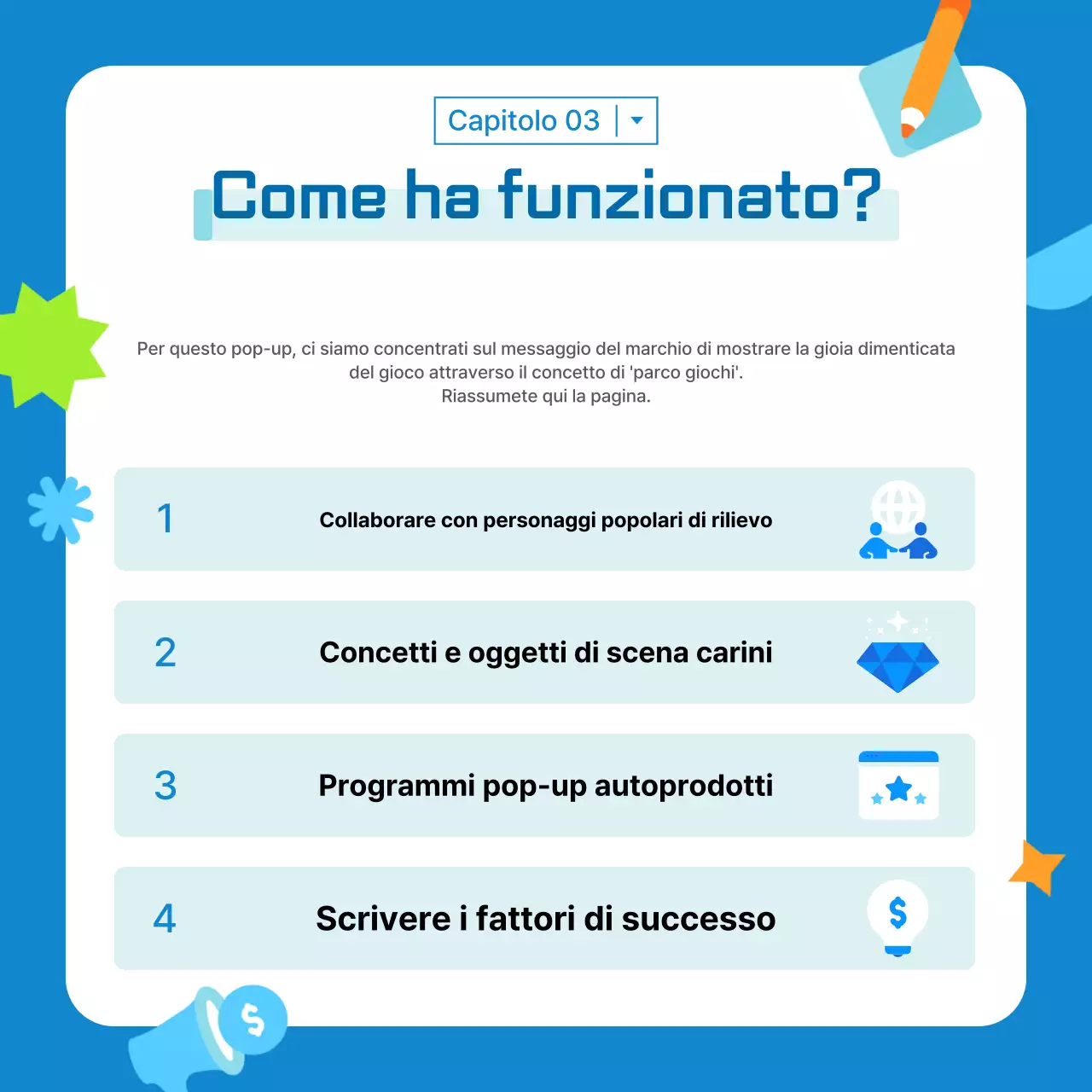 Promuovere il marketing moderno in azzurro