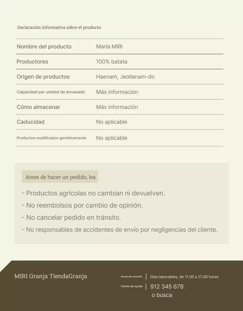 Marfil Caqui Neat Boniato Produce Promociones