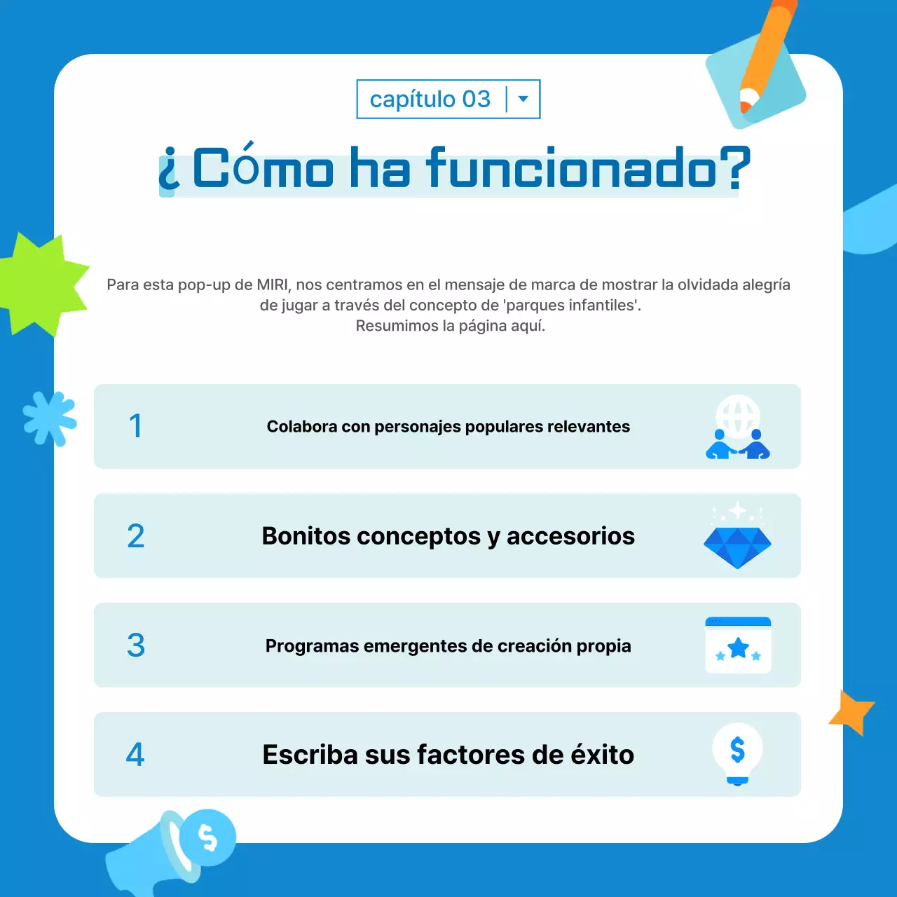 Promover el marketing moderno azul claro