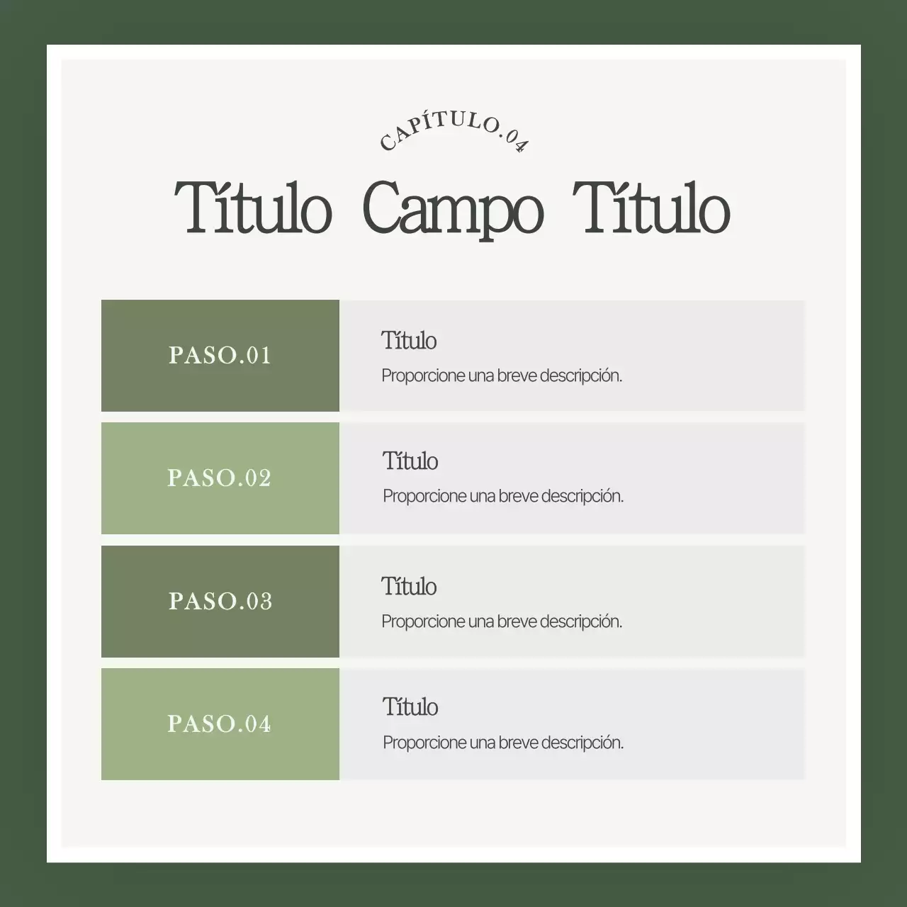 Promocione su marca con un sencillo color verde