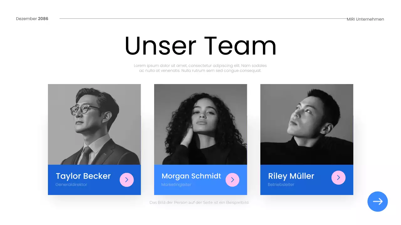 blue modern employee guide