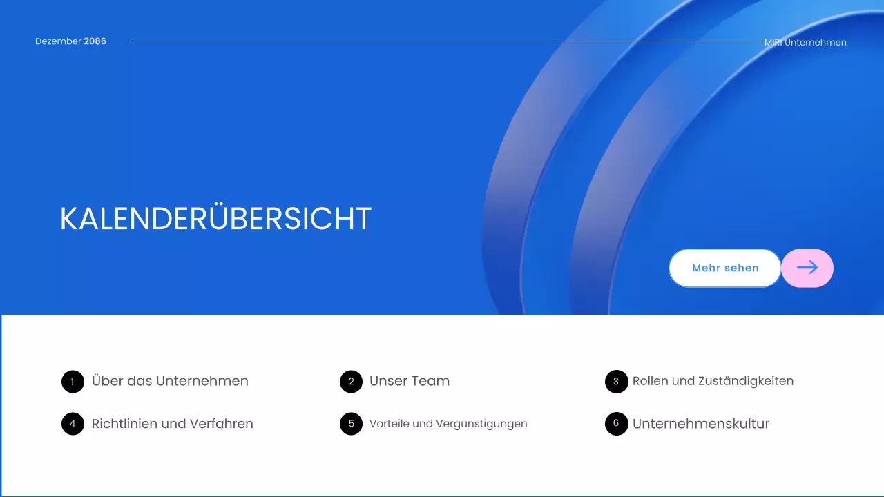 blue modern employee guide