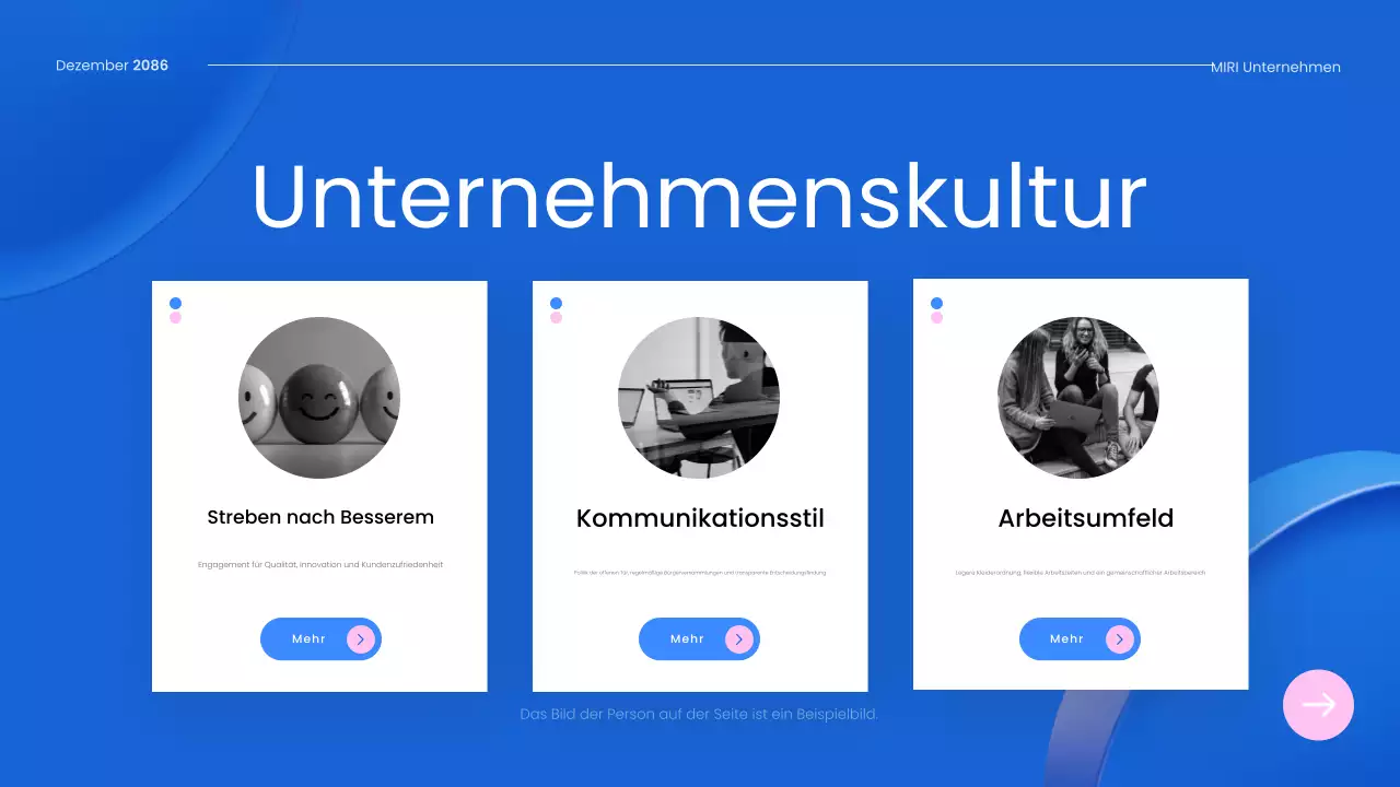 blue modern employee guide