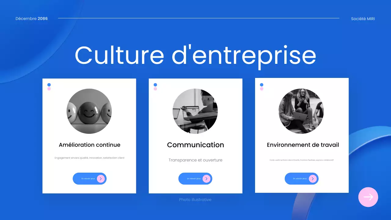 guide de l'employé blue modern