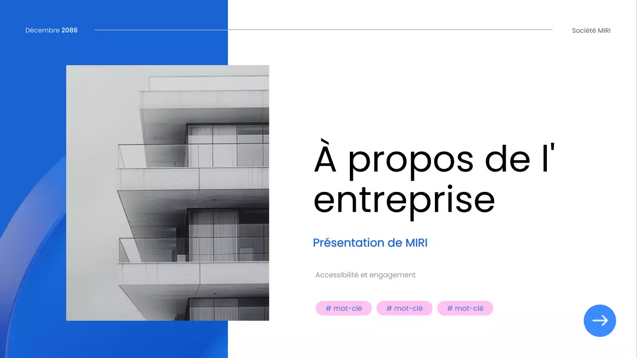 guide de l'employé blue modern