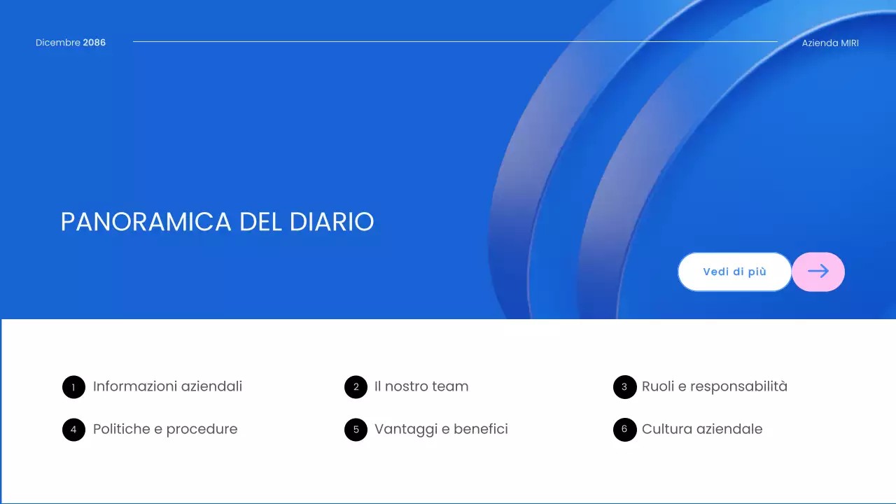 guida per i dipendenti blue modern