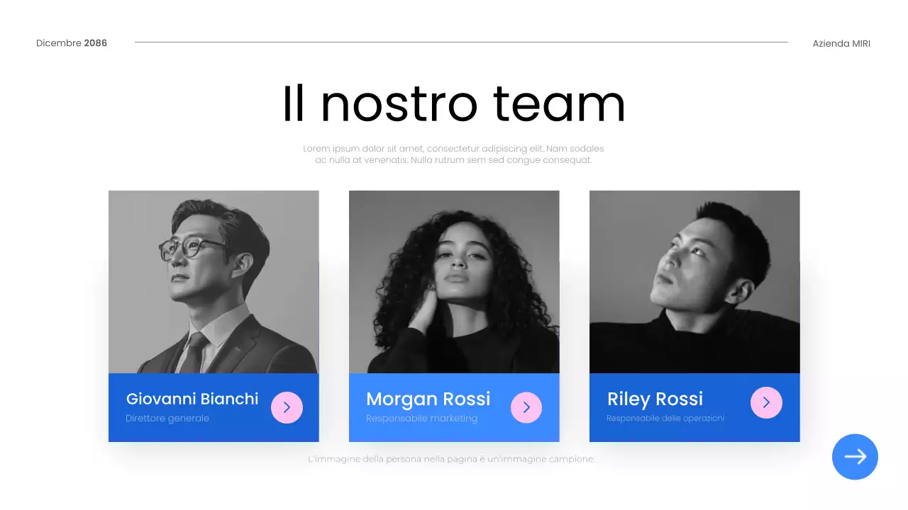 guida per i dipendenti blue modern