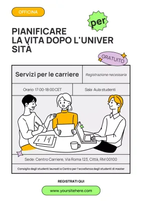 Invito al workshop sulla carriera in pianura