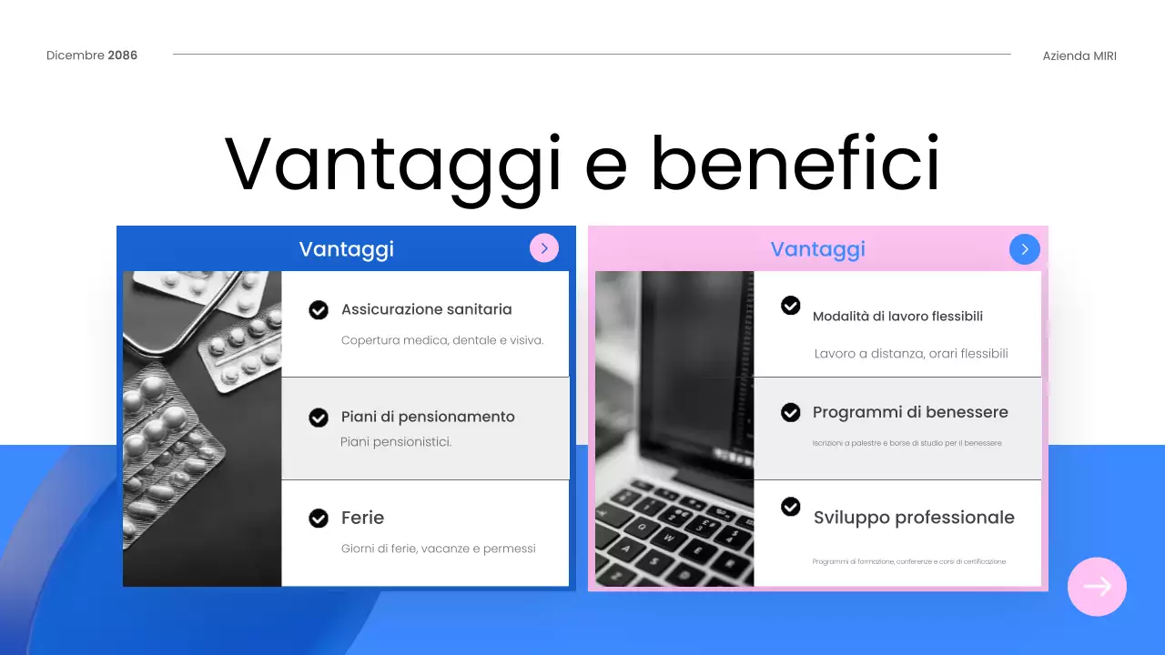 guida per i dipendenti blue modern