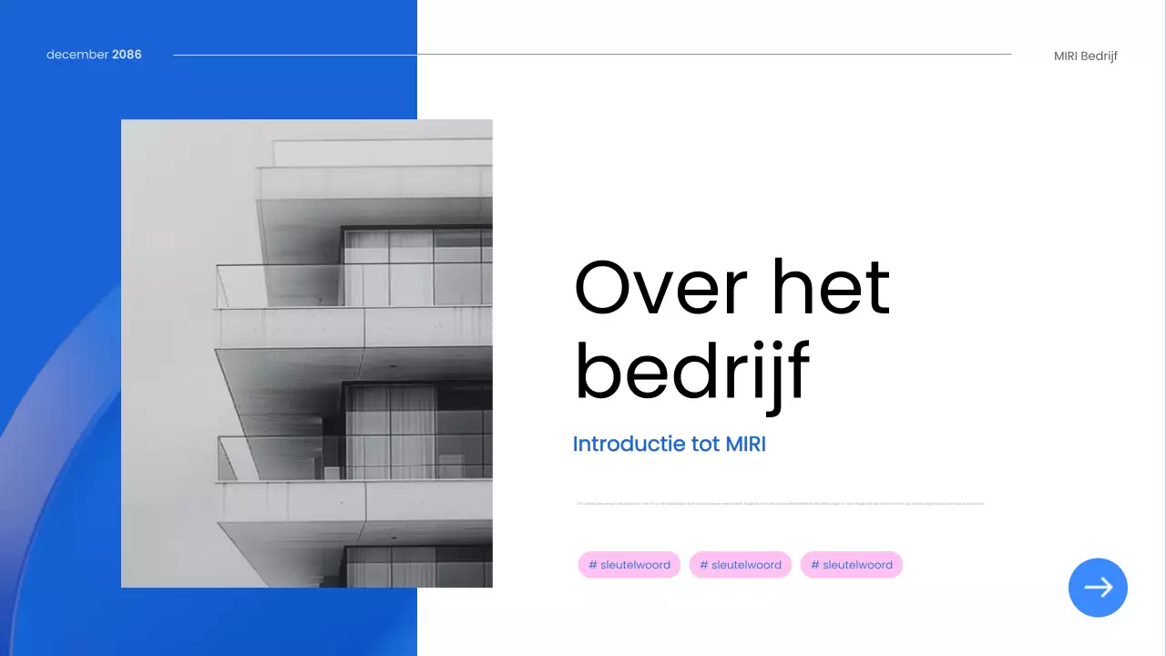 blauwe moderne personeelsgids