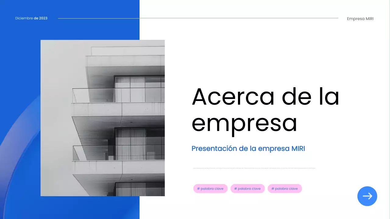 guía del empleado blue modern