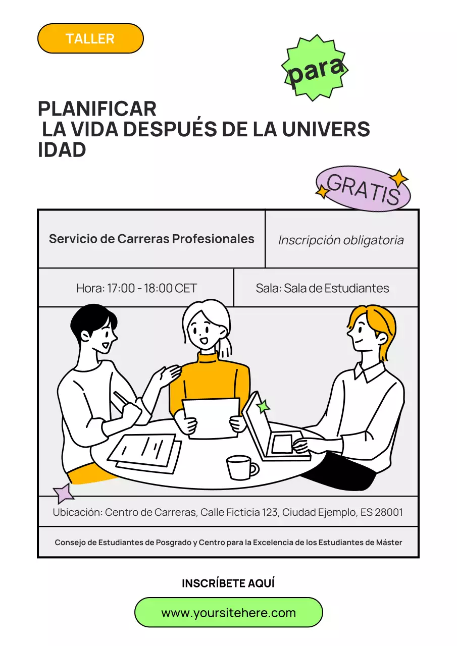 Invitación a un taller sobre la carrera profesional