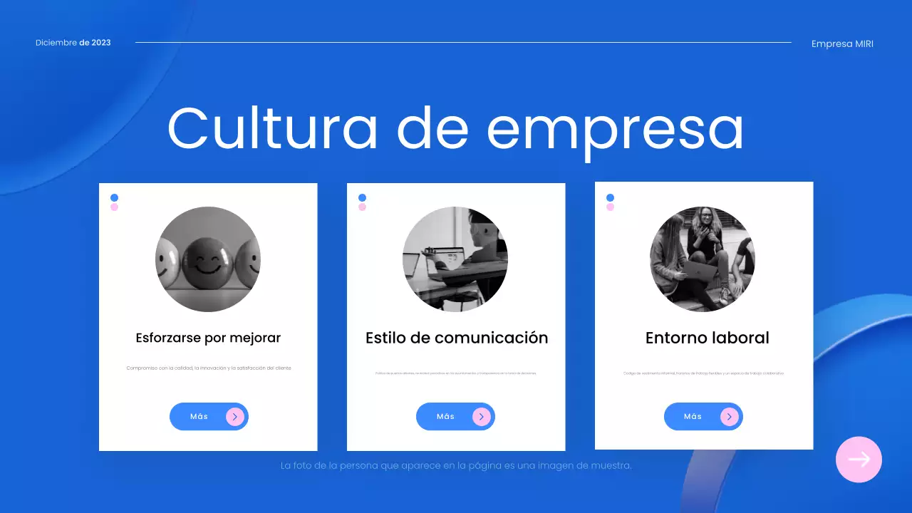 guía del empleado blue modern