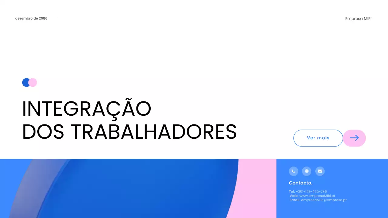 guia do trabalhador blue modern