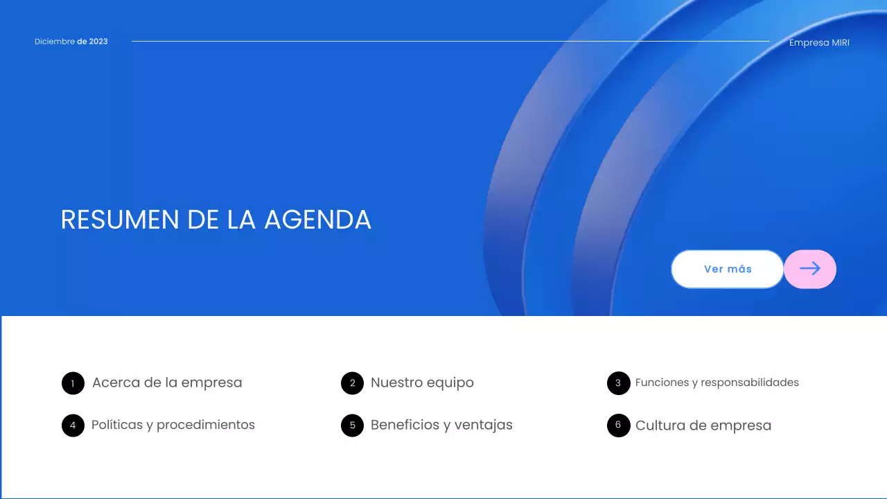 guía del empleado blue modern