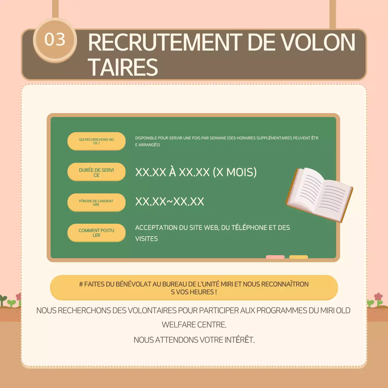 Lettre d'information du centre d'aide sociale bleu ciel