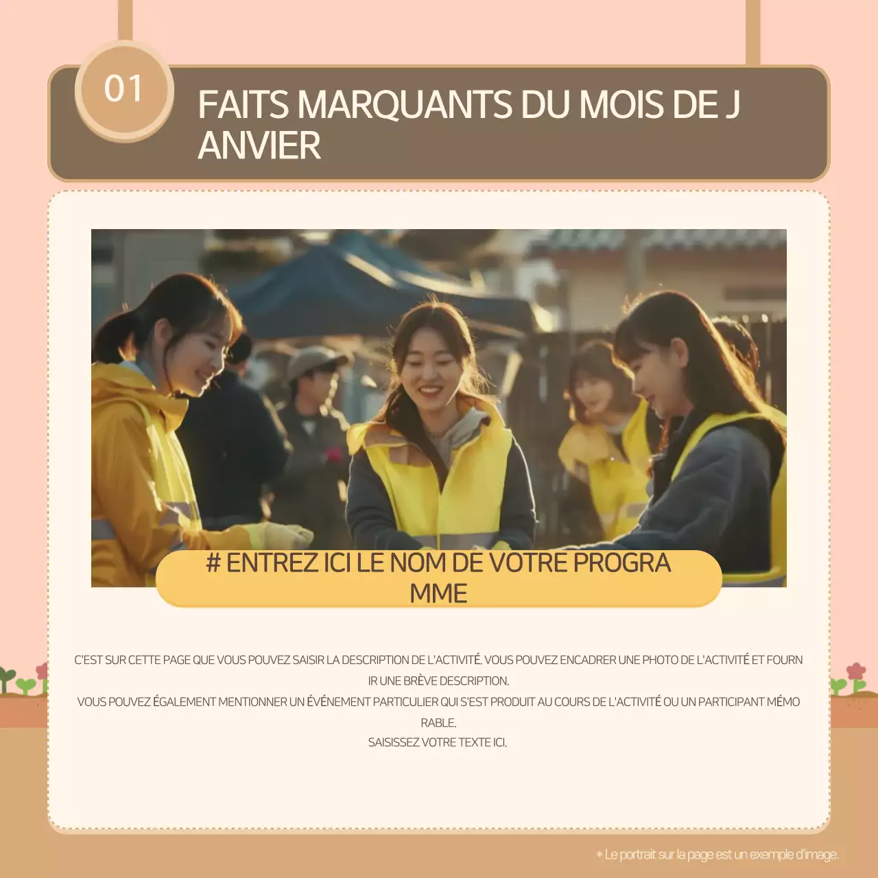 Lettre d'information du centre d'aide sociale bleu ciel