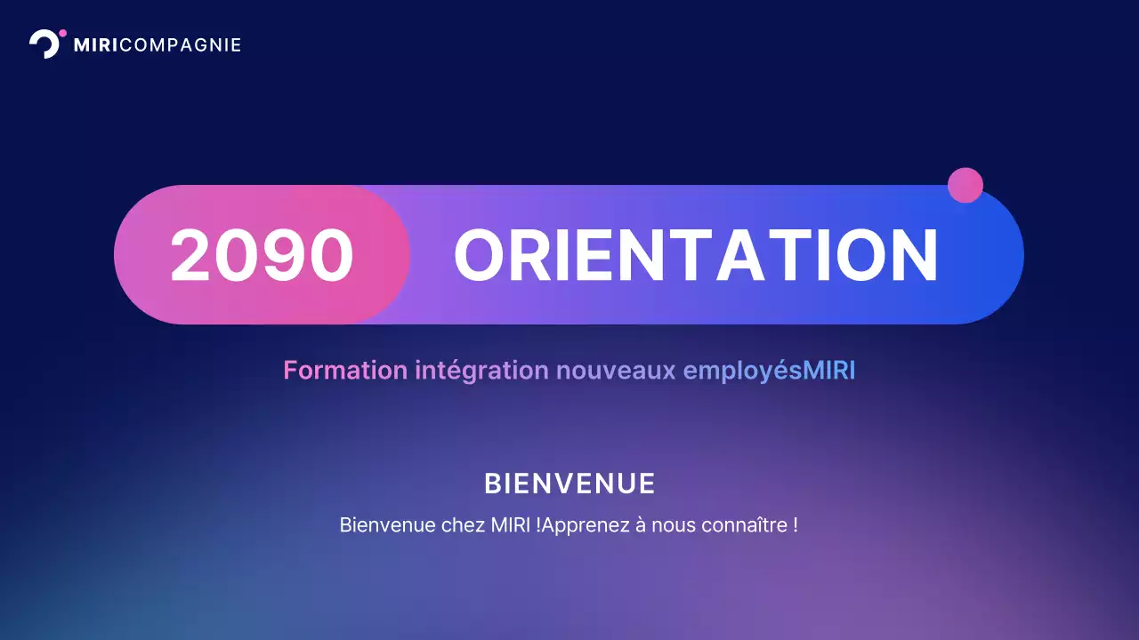 Présentation d'entreprise moderne bleu clair