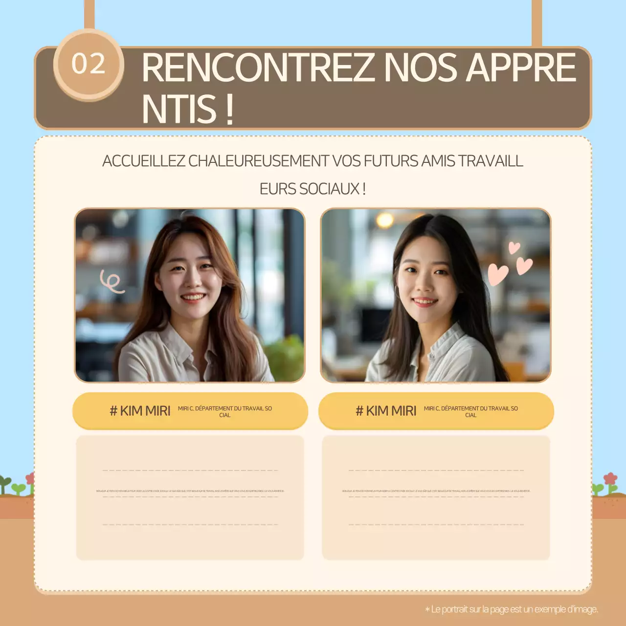 Lettre d'information du centre d'aide sociale bleu ciel