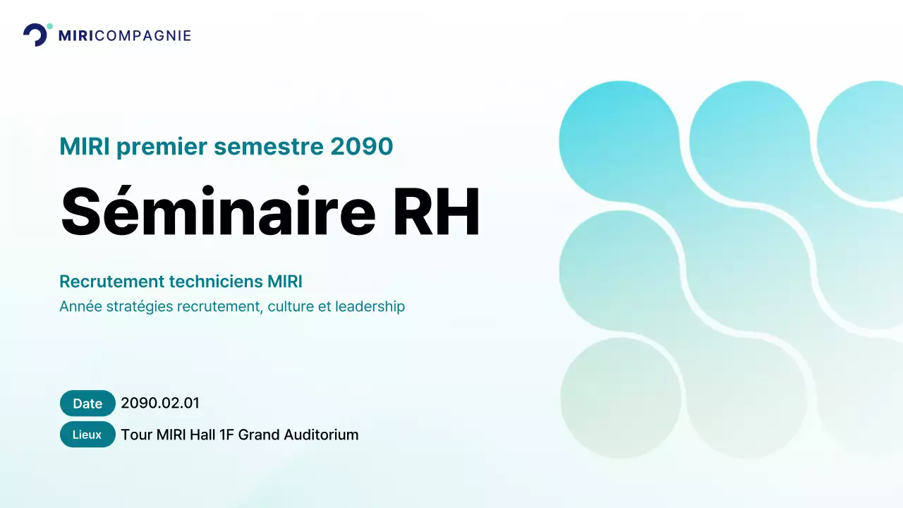 Présentation d'entreprise moderne bleu clair