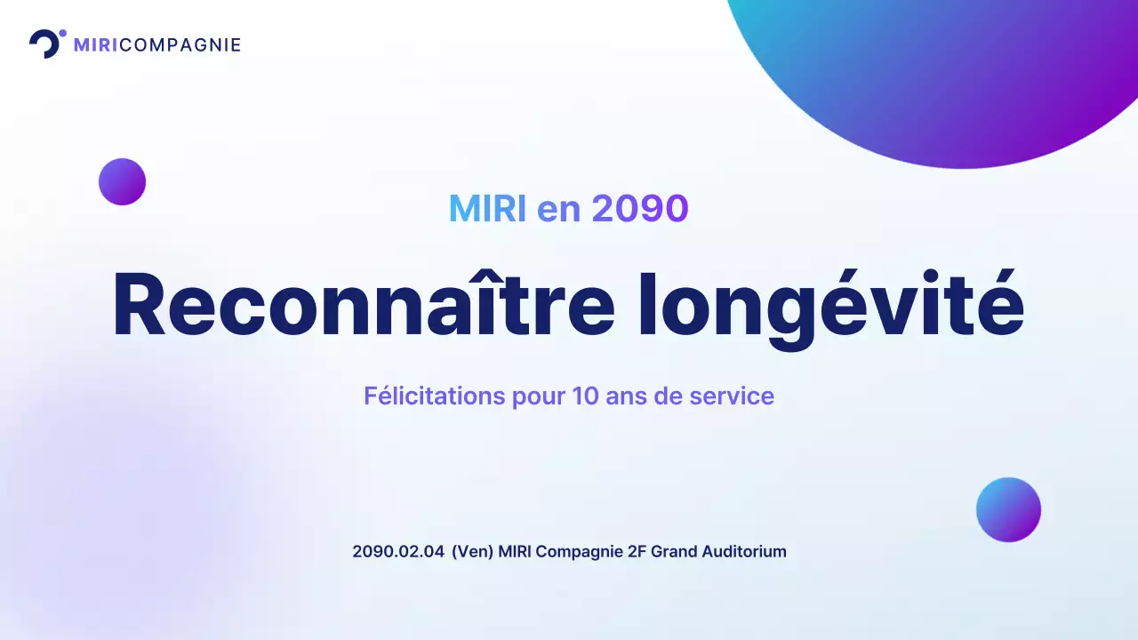 Présentation d'entreprise moderne bleu clair