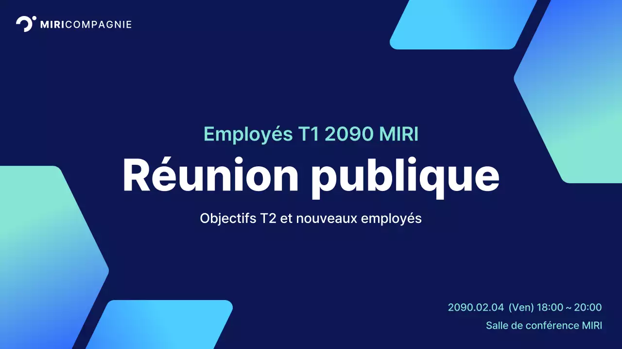 Présentation d'entreprise moderne bleu clair