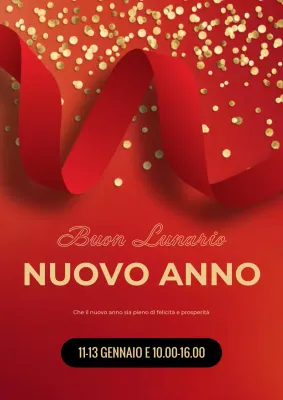 rosso annuncio tradizionale di vacanza