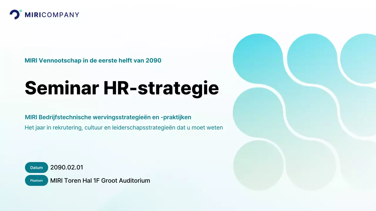 Lichtblauwe moderne bedrijfspresentatie