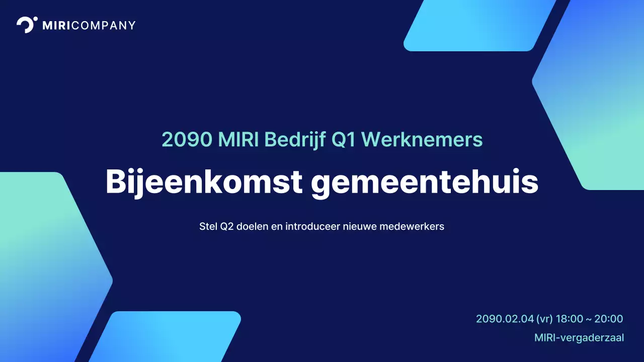 Lichtblauwe moderne bedrijfspresentatie