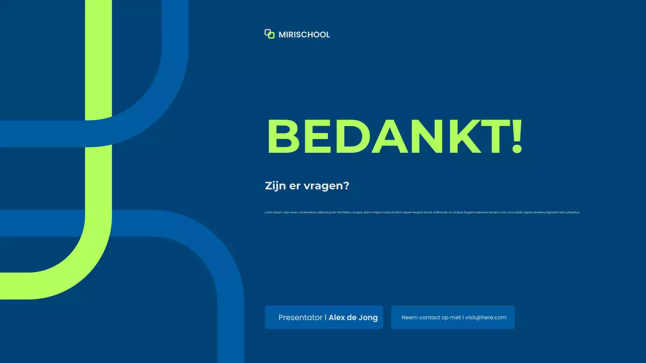 blauw modern onderwijs lezing