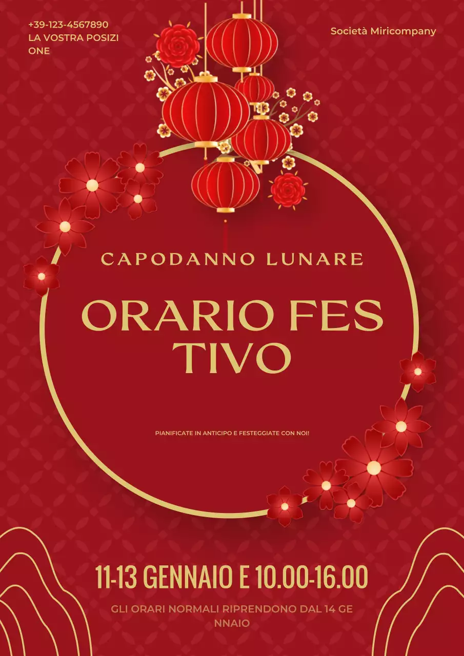 rosso annuncio tradizionale di vacanza