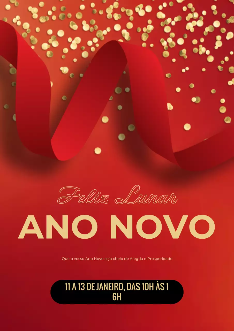 anúncio de férias tradicional vermelho