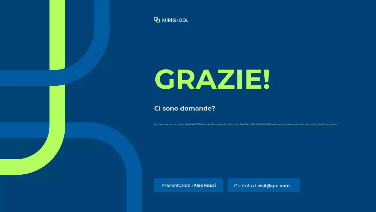 conferenza sull'educazione moderna blu